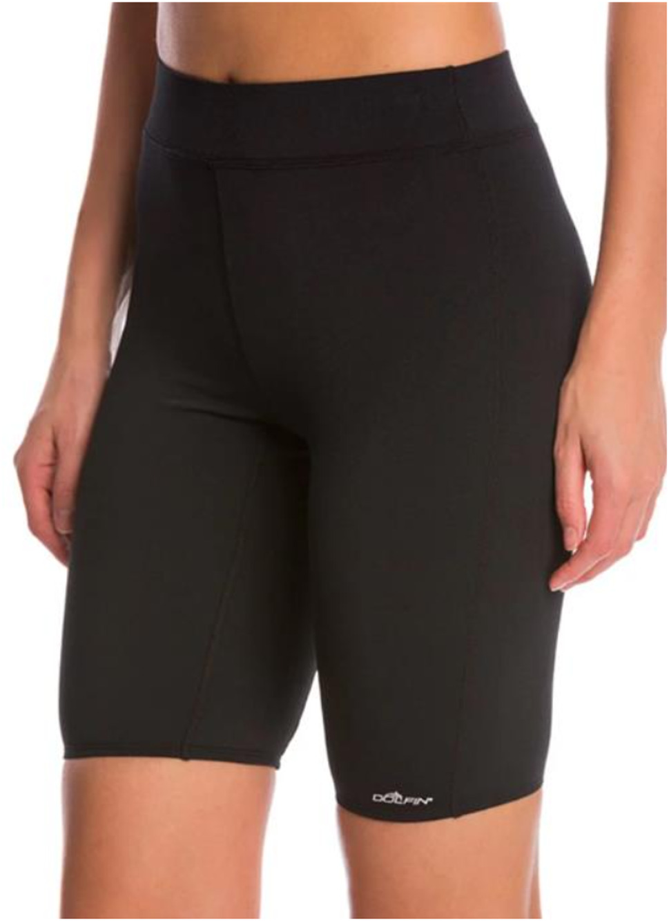 NWT Dolfin Aquashape Jammer Swim Shorts Womens Large Black UPF 50 Athletic 361JA